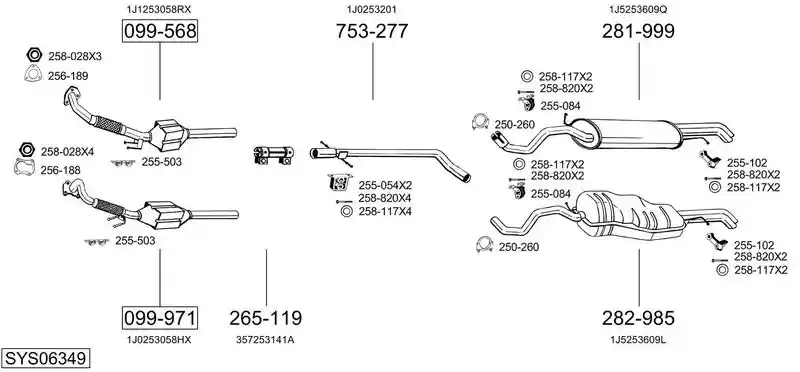 BOSAL SYS06349
