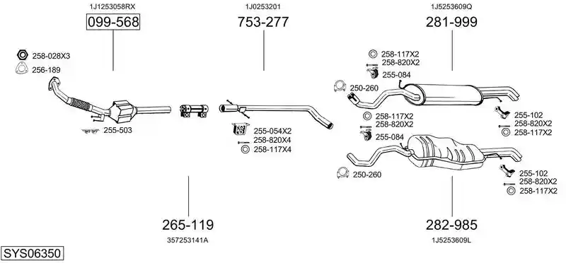 BOSAL SYS06350