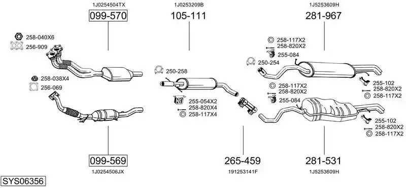 BOSAL SYS06356