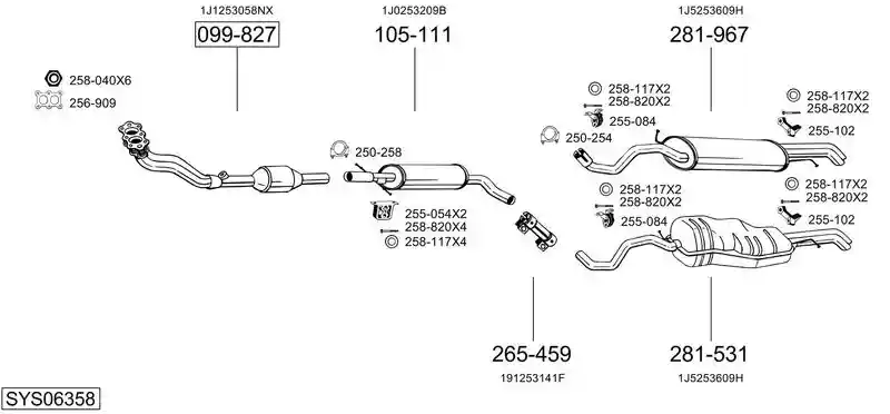 BOSAL SYS06358