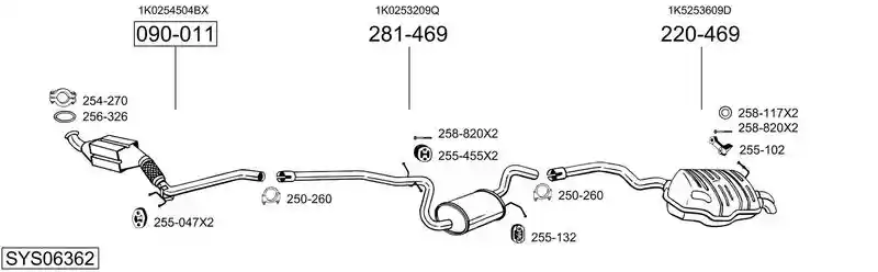 BOSAL SYS06362