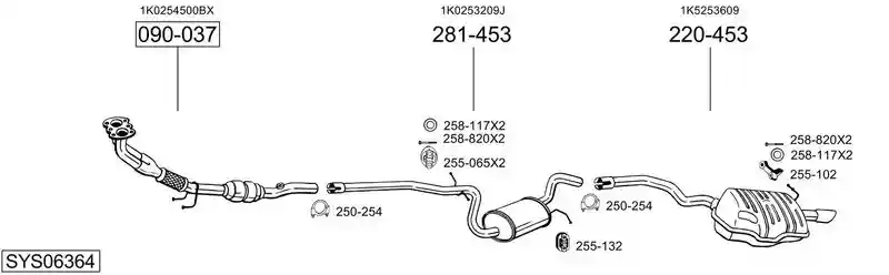 BOSAL SYS06364