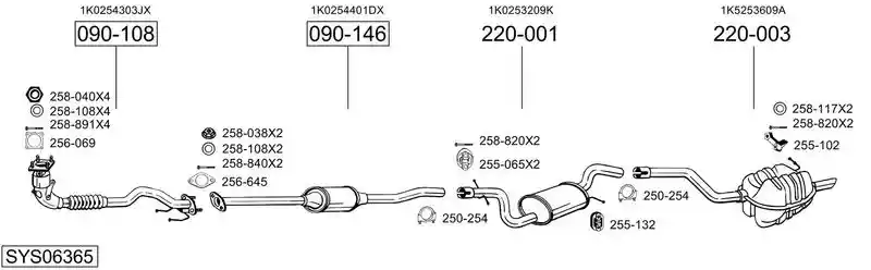 BOSAL SYS06365