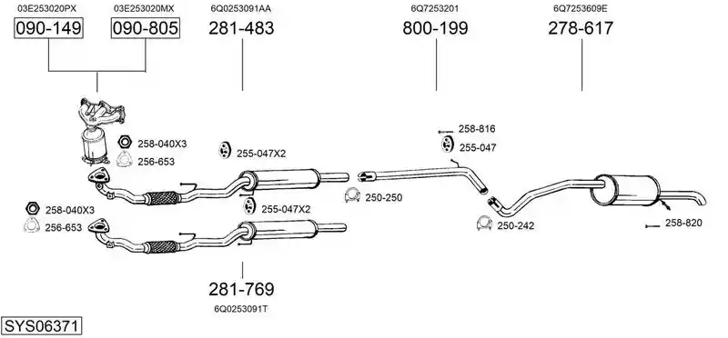 BOSAL SYS06371