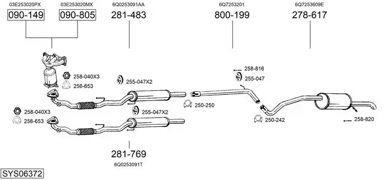 BOSAL SYS06372