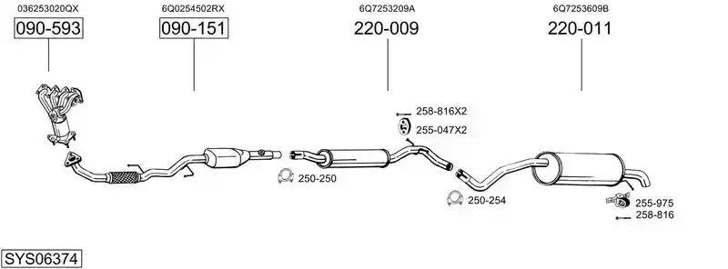 BOSAL SYS06374