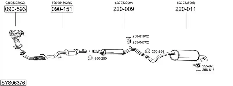 BOSAL SYS06376