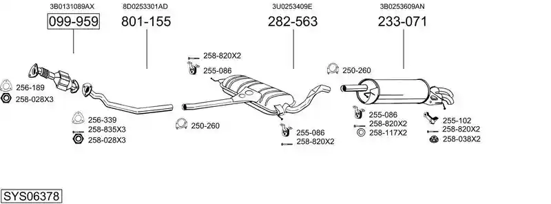 BOSAL SYS06378