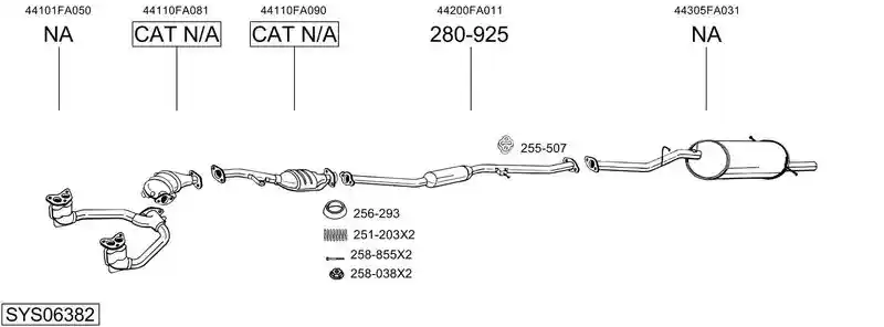 BOSAL SYS06382
