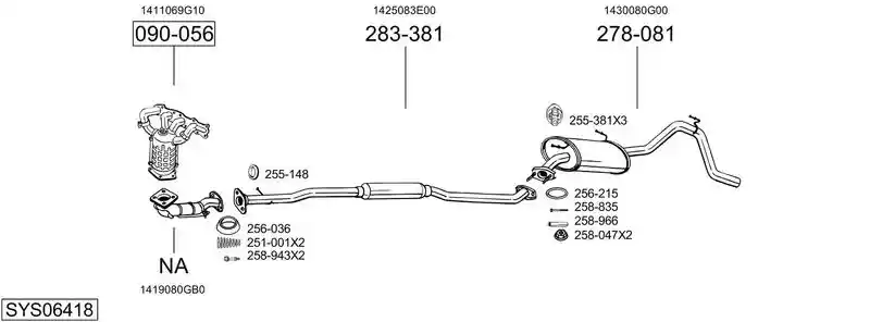 BOSAL SYS06418