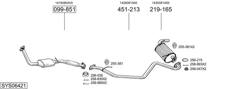 BOSAL SYS06421