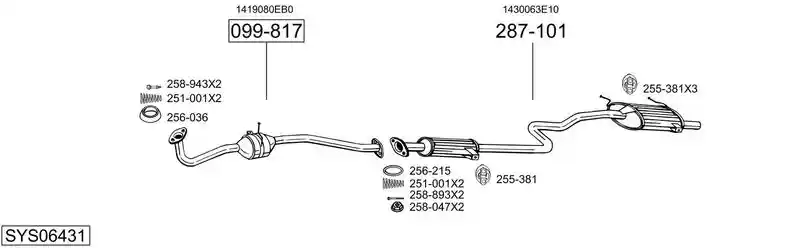 BOSAL SYS06431