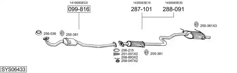 BOSAL SYS06433