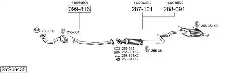 BOSAL SYS06435