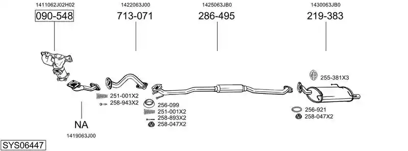 BOSAL SYS06447