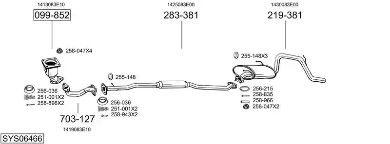 BOSAL SYS06466