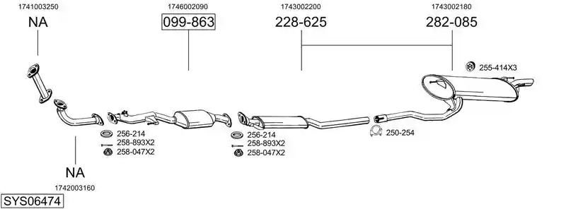 BOSAL SYS06474