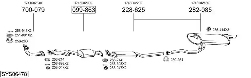 BOSAL SYS06478