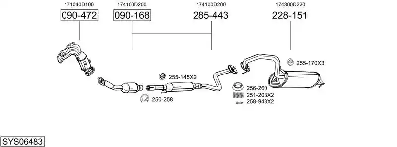 BOSAL SYS06483