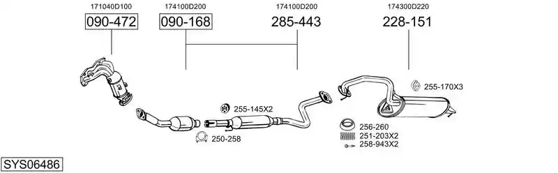 BOSAL SYS06486
