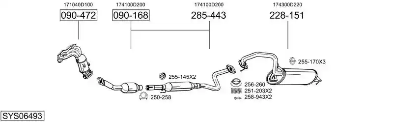 BOSAL SYS06493