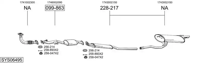 BOSAL SYS06495