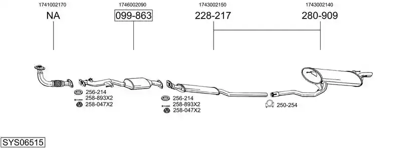 BOSAL SYS06515