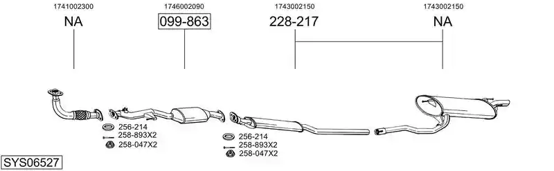 BOSAL SYS06527