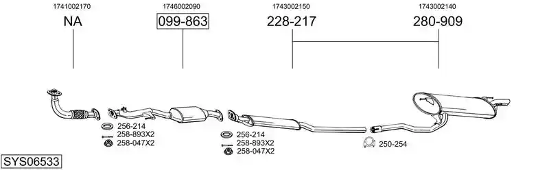 BOSAL SYS06533