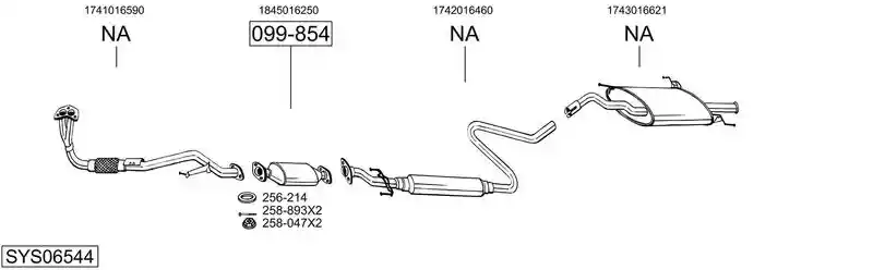 BOSAL SYS06544