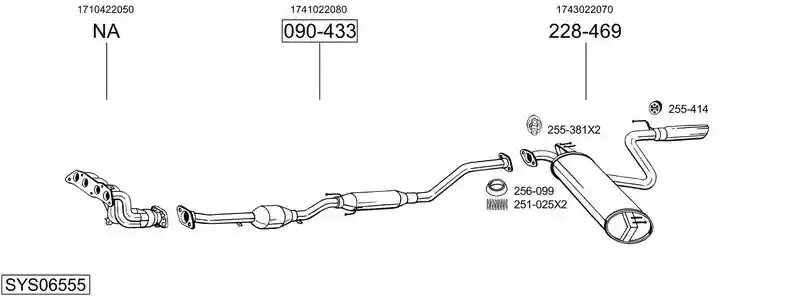 BOSAL SYS06555