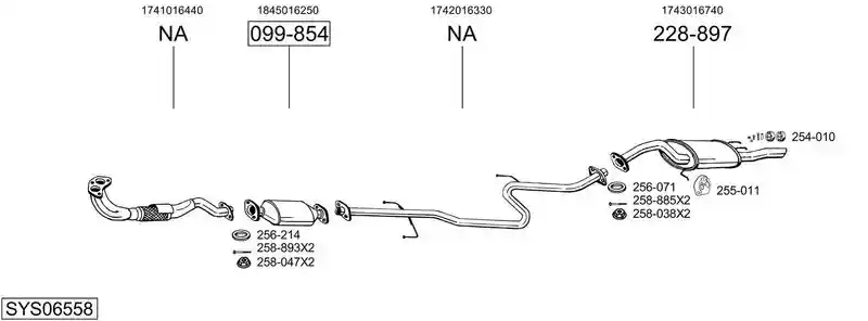 BOSAL SYS06558