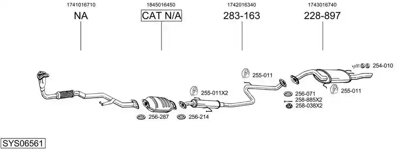 BOSAL SYS06561