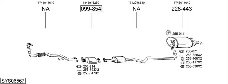 BOSAL SYS06567