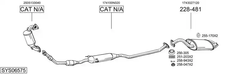 BOSAL SYS06575