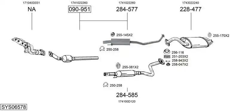 BOSAL SYS06578