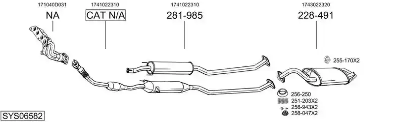 BOSAL SYS06582