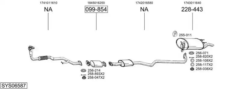 BOSAL SYS06587