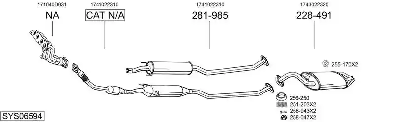 BOSAL SYS06594