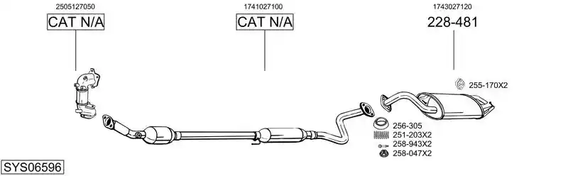 BOSAL SYS06596