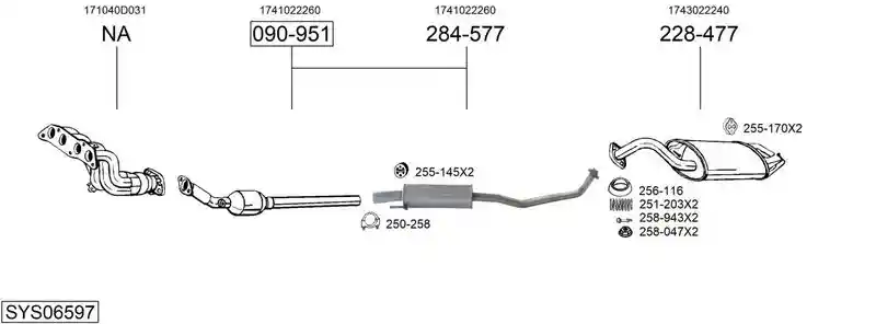 BOSAL SYS06597