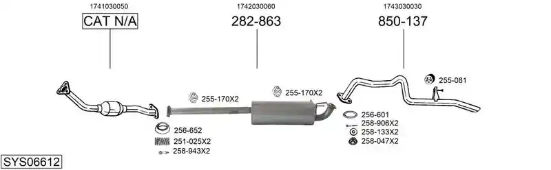 BOSAL SYS06612