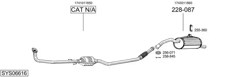 BOSAL SYS06616