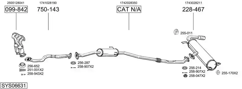 BOSAL SYS06631