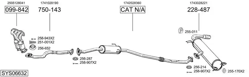 BOSAL SYS06632