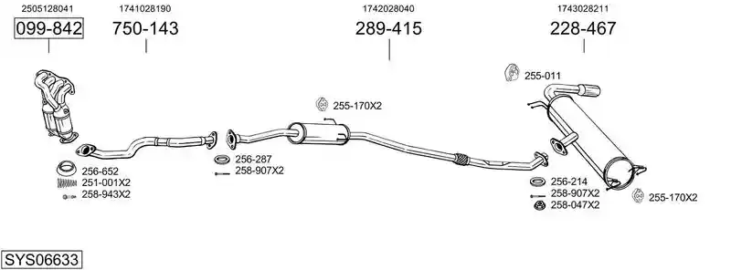 BOSAL SYS06633