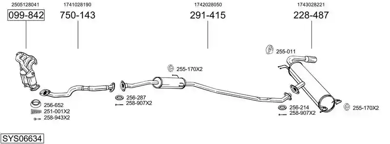 BOSAL SYS06634