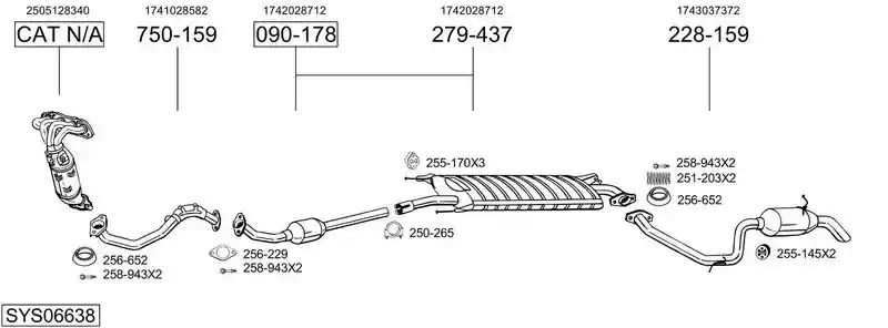BOSAL SYS06638