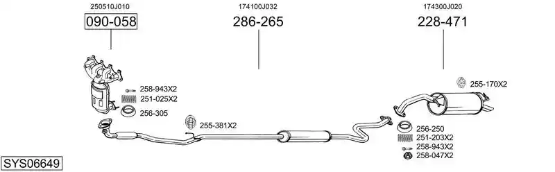 BOSAL SYS06649