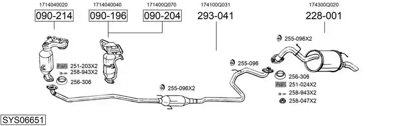 BOSAL SYS06651